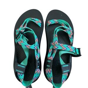 Chaco Black and Multicolor Sandals
